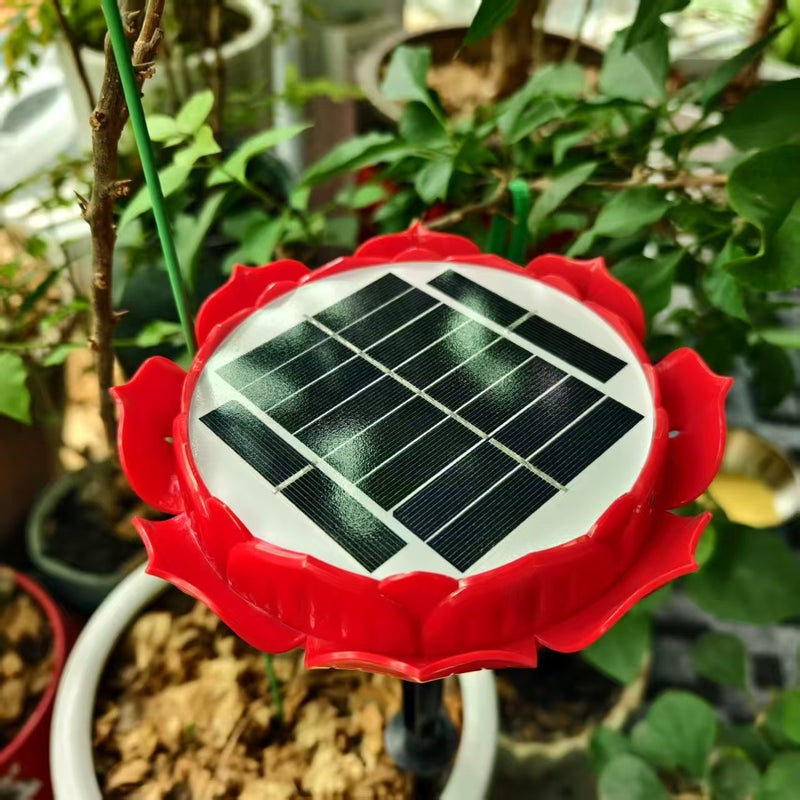 New Outdoor Solar Lotus Player 24-Hour Loop Playback Moisture-Proof Rain-Proof Lightning-Proof Energy-Saving Speaker - Image 1